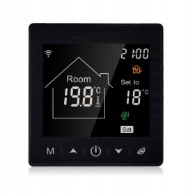   WIFI-RAUMTHERMOSTAT DIGITALER LCD-TEMPERATURREGLER ANWENDUNG 16A