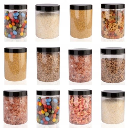Lebensmittelbehälter 750-ml-BEHÄLTER für Nudeln, Flocken – SET mit 12 Stück