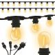 Gartenlichtergirlande Lumiled-Girlande 2000 cm Netz