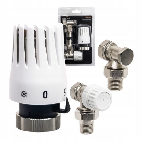 Eckiges Thermostatset Invena CD-76-K15-X