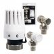 Eckiges Thermostatset Invena CD-76-K15-X