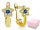  OHRRINGE MIT STERNSAPHIR AUS GOLD 333 8K