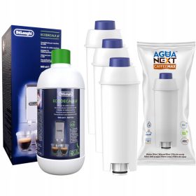    Filter für die Agua Next Kaffeemaschine, 3 Stk. + Entkalker 500 ml