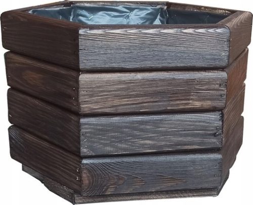  DreFko Blumentopf 40 cm x 34 x 26 cm Durchmesser 40 cm Palisanderholz