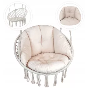  SCHAUKEL + KISSEN STORCHENNEST BOHO POLEN