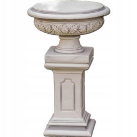  Gartenfiguren Blumentöpfe aus Beton mit Sockeldekoration