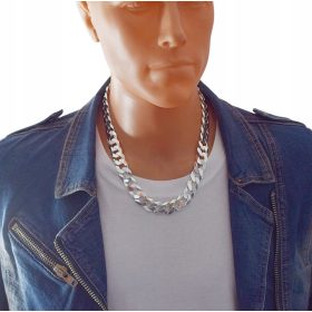  Silberne Volldiamantkette 1,50 cm breit. Kostenlose Gravur