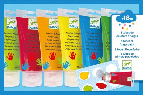  Djeco Fingerfarben 6 Stk. x 75 ml