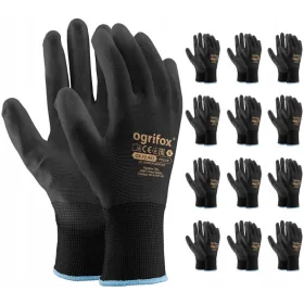   Ogrifox SPECTO OX-POLIUR BB Handschuhe, Polyurethan beschichtet, Größe 7 - S, 12 Paar