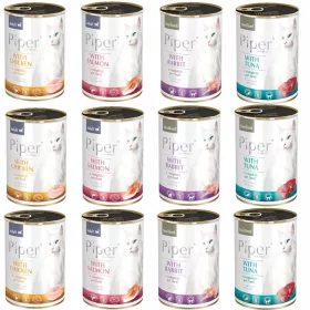  Piper mit Lachs, Nassfutter für Katzen, 400 g