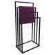 Badezimmer-Kleiderbügel Freistehende Bar Szpak 45x94 cm schwarz