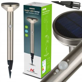  Maclean silberne eingebettete Solarlampe 66 cm 1 Stk.