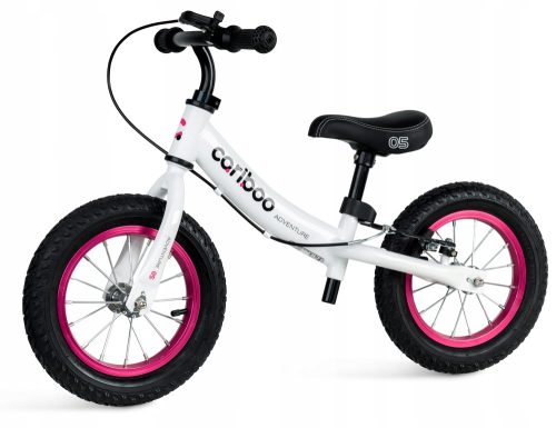  Cariboo Adventure Laufrad 12" Weiß, Pink