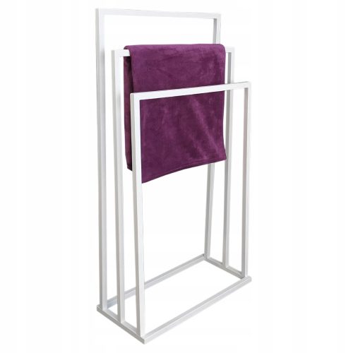 Badezimmer-Kleiderbügel Szpak 002/W-16-3W-84B Handtuchständer 45x21x84 cm weiß