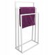Badezimmer-Kleiderbügel Szpak 002/W-16-3W-84B Handtuchständer 45x21x84 cm weiß