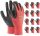 Ogrifox Handschuhe OGRIFOX OX-LATEKS BLUE beschichtete Arbeitshandschuhe Größe 8 - M 12 Paar