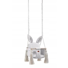    Schaukel für Kinder Hase Samt Home Garden - Farbe schmutzig rosa, puder