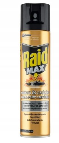  RAID MAX Würmer Ameisen Schaben Federn Spray