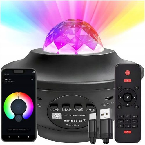  Mik-Star weiße Nachtlampe + Mik-Star Fernbedienung 5904035744951 weiß