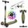  Kidwell HUBAVEN01A3 Dreiradroller Schwarz, Grün