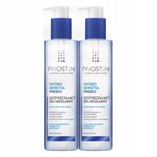 Iwostin Hydro Sensitia Prebio Reinigendes Mizellen-Gel 200 ml für sensible Haut