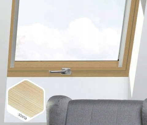 FAKRO PTP-V/PI U4 78x118 PVC-Kiefer FARBE ANTHRAZIT