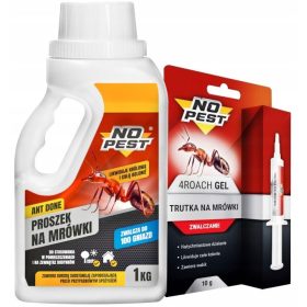    No-Pest 4 Ants Ameisenpulver 1 kg + No-Pest Ameisengel 10 ml