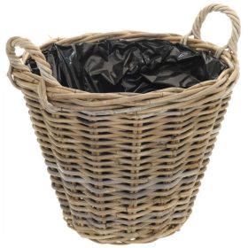  Bezug 43 cm, Korbgeflecht, Braun- und Beigetöne