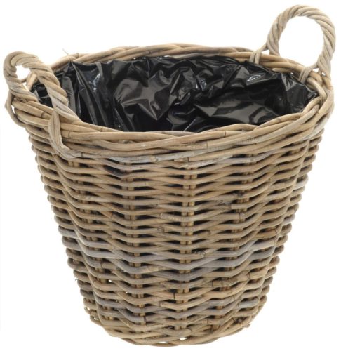  Bezug 43 cm, Korbgeflecht, Braun- und Beigetöne