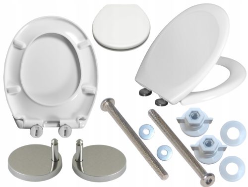  ESTIVA Toilettensitz, weißes Polypropylen