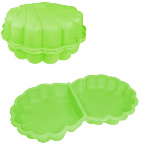 SANDKASTEN-MUSCHELPOOL 2IN1 GRÜNE SPULE
