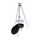  Gartengrill Dreibein Chromrost + Feuerstelle 60cm