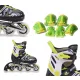  ABEC7 VERSTELLBARE SKATES 35-38 GUMMI