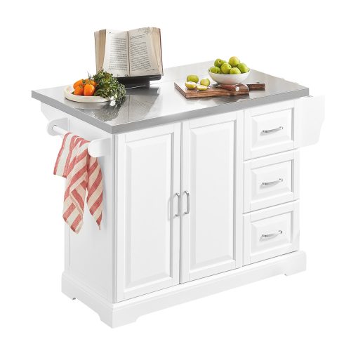  SoBuy FKW41-ST Küchenwagen 46 x 130 x 91 cm weiß