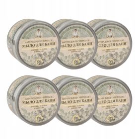 Babuszka Agafia pflanzliche schwarze Körperseife 500 ml