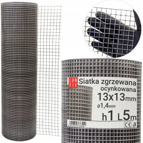Schattiernetz für Zaun - Lun Fix verzinktes geschweißtes Gitter 100 cm 13x13 fi 1,4 mm