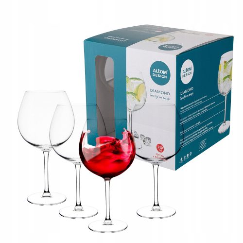 Gläser und Tassen Weißweingläser, Rotweingläser, Cocktailgläser Royal Leerdam Diamond transparent 720ml 4 Stk.