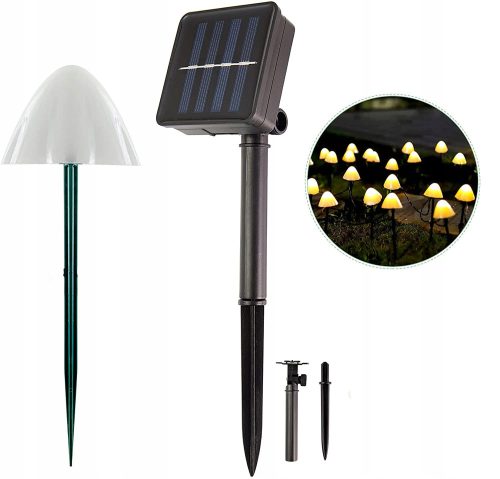  Solarlampe, weiß, 20 cm, 12 Stk.
