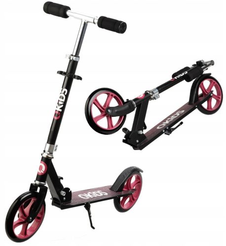 QKids HUBA00001 Zweiradroller Schwarz, Pink