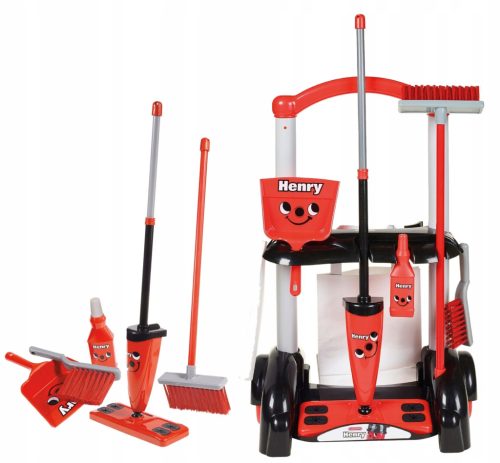  Casdon Henry Trolley mit Reinigungszubehör
