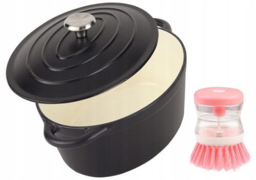 Bratpfannen und Backbleche Rossner emaillierter Bräter, Gusseisen, 4,6 l