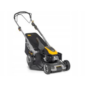    Stiga Benzin-Rasenmäher mit Korb, 196 cm³ Fassungsvermögen. Korb 70 l, Schnittbreite 48 cm