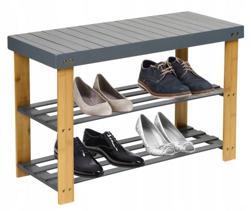  Schuhschrank mit Sitz Gockowiak 68,5 x 45 x 28 cm Grautöne