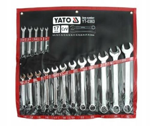  YATO Ringmaulschlüssel-Satz 17-tlg. 8 - 32 mm YT-0363