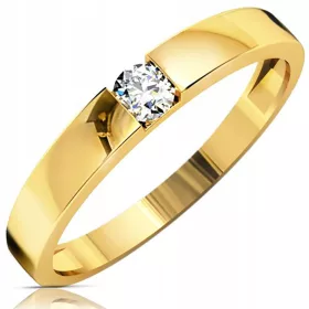  GOLD-VERLOBUNGSRING 585 14K ZIRKONIA r20