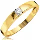  GOLD-VERLOBUNGSRING 585 14K ZIRKONIA r20