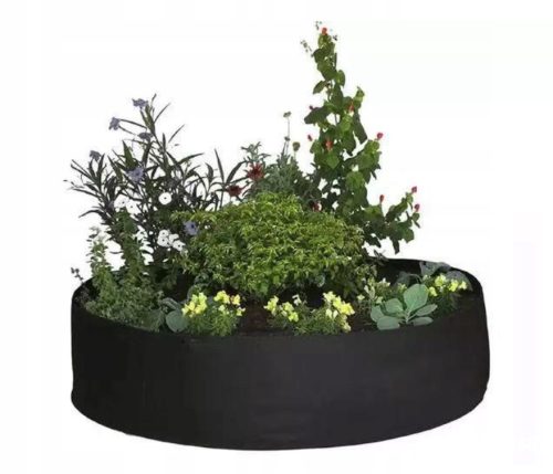 Perfectlife Blumentopf 127 cm x 127 x 30 cm, schwarzer Kunststoff