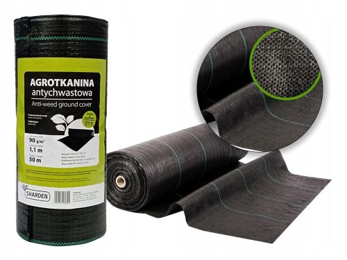 Agrartextil - Landwirtschaftliches Mulchgewebe (Anti-Unkraut) Skarden schwarz 110 x 5000 cm 90 g/m²