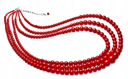  Kiara Perlen 53 cm rot