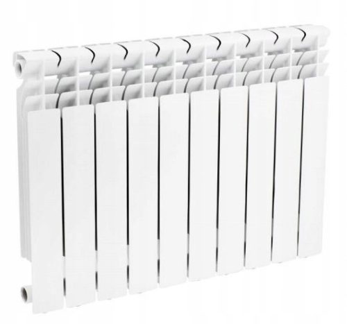 Hydroland 78 W weißer Aluminiumheizkörper 70 x 568 x 70 mm – seitlicher Anschluss